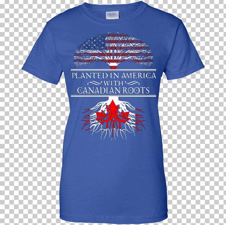 T-shirt Hoodie Gildan Activewear Sleeve PNG, Clipart, Active Shirt, America Flag, Blue, Brand, Canada Free PNG Download