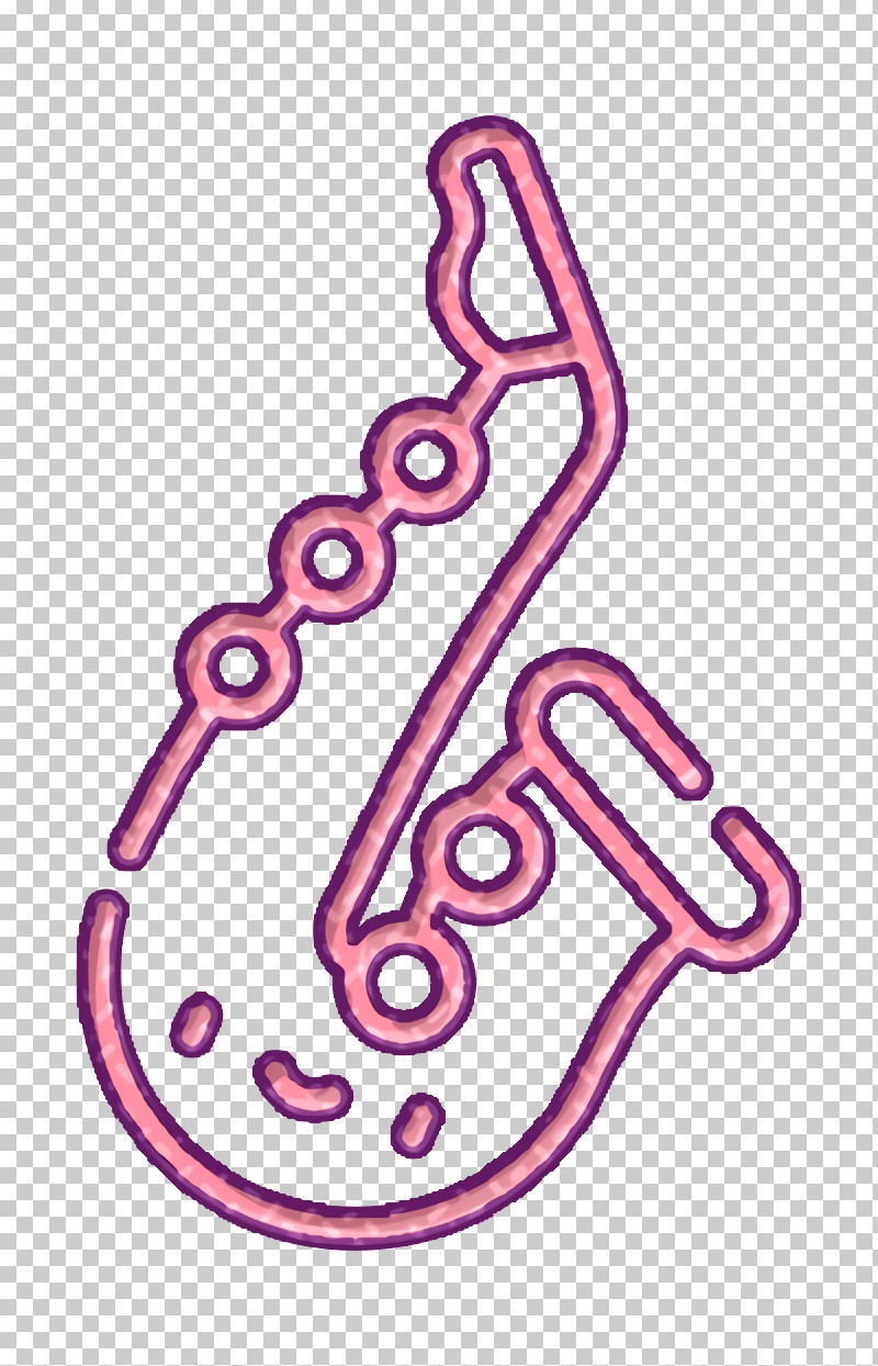 Sax Icon Reggae Icon Saxophone Icon PNG, Clipart, Area, Jewellery, Line, Meter, Purple Free PNG Download