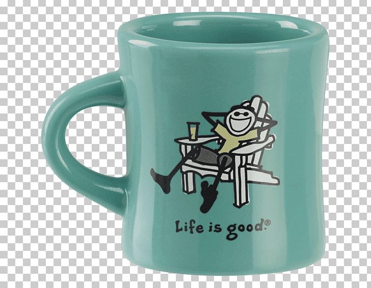 T-shirt Life Is Good Company Mug Coffee Cup PNG, Clipart, Ceramic, Clothing, Clothing Accessories, Coffee, Coffee Cup Free PNG Download