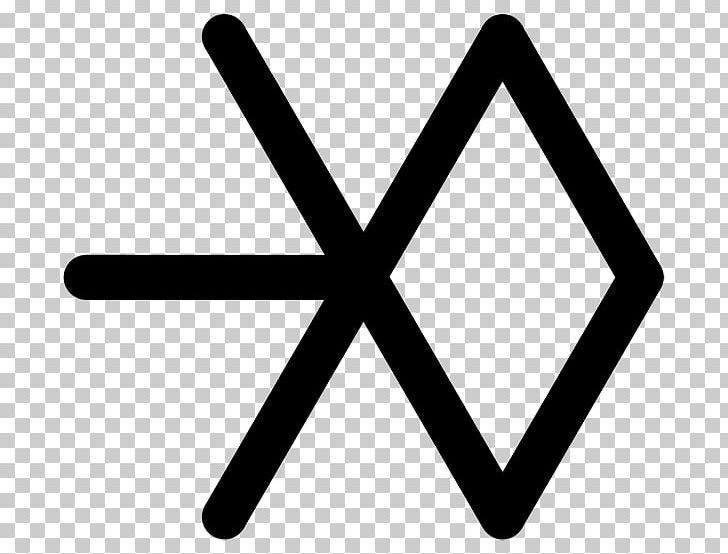 EXO XOXO Logo K-pop Lucky One PNG, Clipart, Angle, Black And White, Brand, Exo, Exodus Free PNG Download
