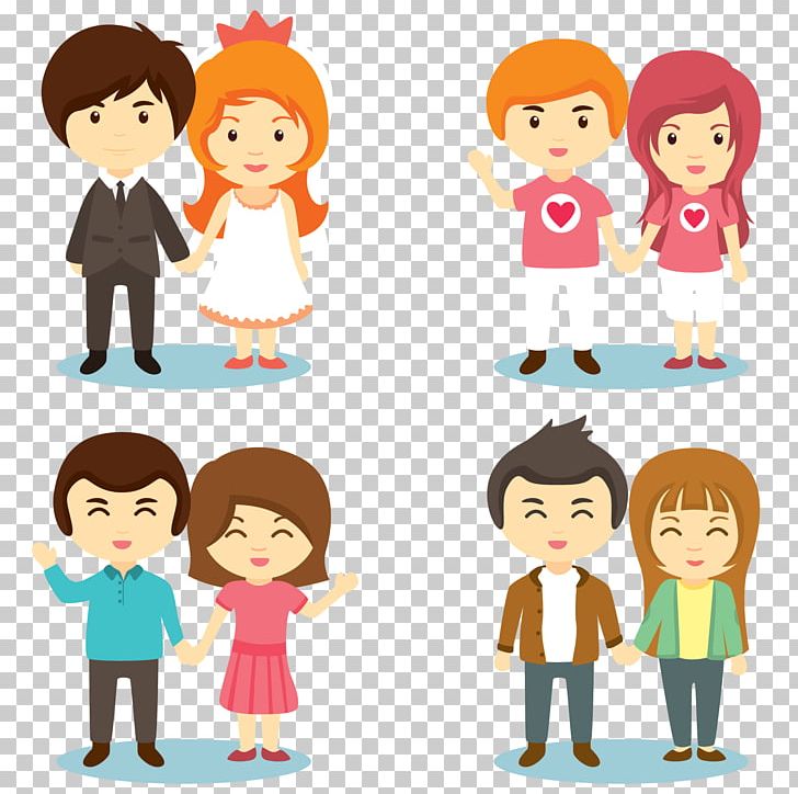 Couple Cartoon PNG, Clipart, Boy, Bride, Cartoon Character, Cartoon Eyes, Child Free PNG Download