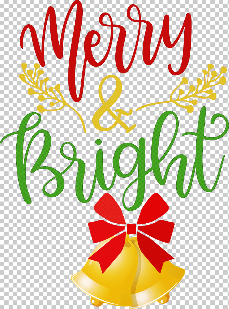 Merry And Bright PNG, Clipart, Christmas Day, Cut Flowers, Floral Design, Flower, Fruit Free PNG Download