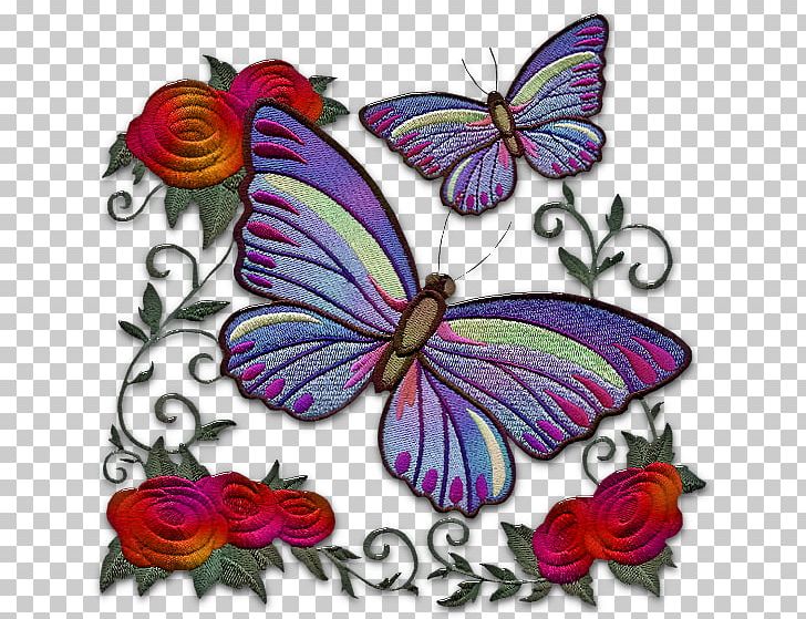 Butterfly Machine Embroidery Quilting PNG, Clipart, Brush Footed Butterfly, Butterflies And Moths, Butterfly, Color, Cut Flowers Free PNG Download