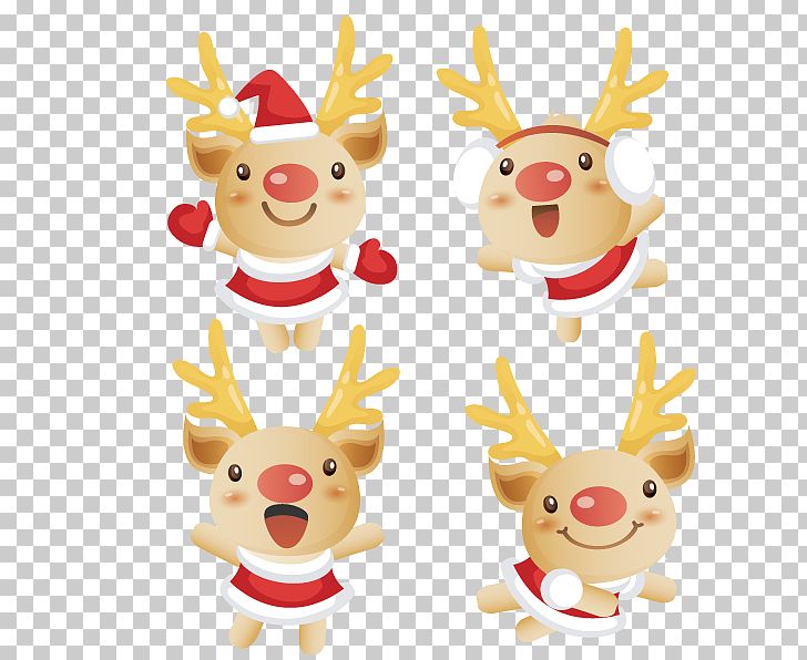 Rudolph Reindeer Santa Claus Christmas Facebook PNG, Clipart, Animal, Cartoon, Christmas, Christmas Decoration, Christmas Ornament Free PNG Download