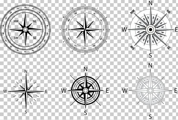 Compass Rose Wind Rose PNG, Clipart, Angle, Area, Background Black, Black, Black And White Free PNG Download