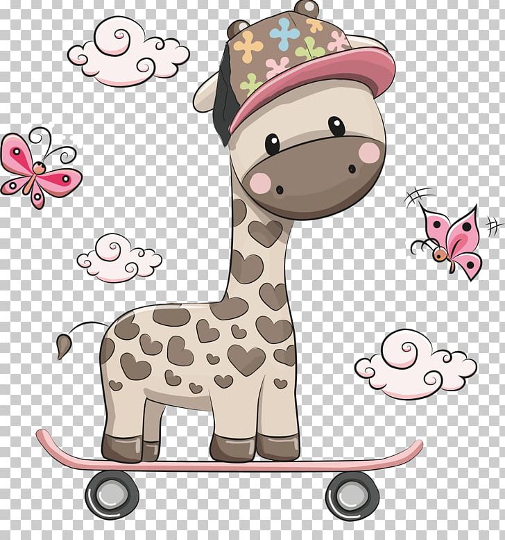 Giraffe Cartoon Illustration PNG, Clipart, Animals, Cartoon Character, Cartoon Cloud, Cartoon Eyes, Cartoon Giraffe Free PNG Download
