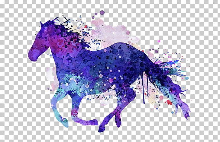 Pony Horse Watercolor Painting PNG, Clipart, Animals, Art, Canvas Print, Drawing, Horse Free PNG Download