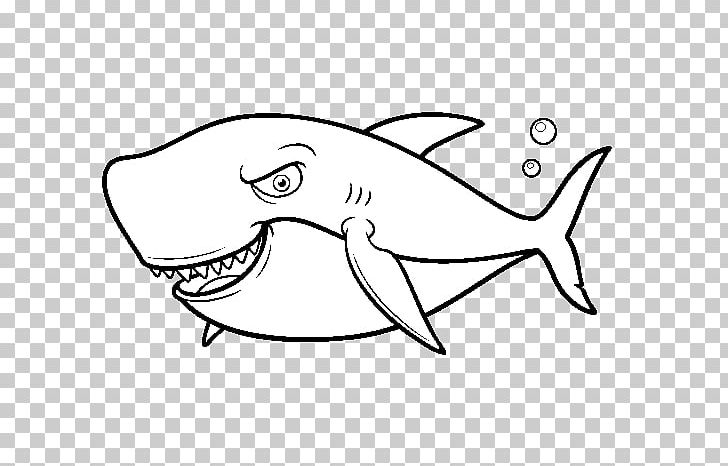 Great White Shark Drawing Coloring Book Illustration PNG, Clipart, Animal, Area, Artwork, Beak, Black Free PNG Download