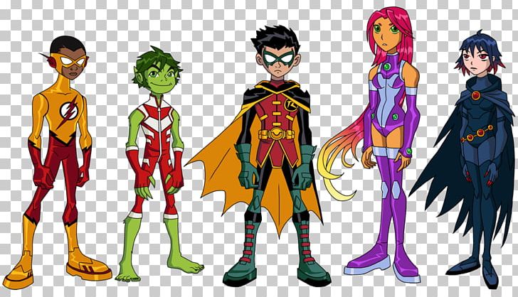 Raven Robin Starfire Beast Boy Damian Wayne PNG, Clipart, Art, Beast Boy, Cartoon, Costume, Costume Design Free PNG Download