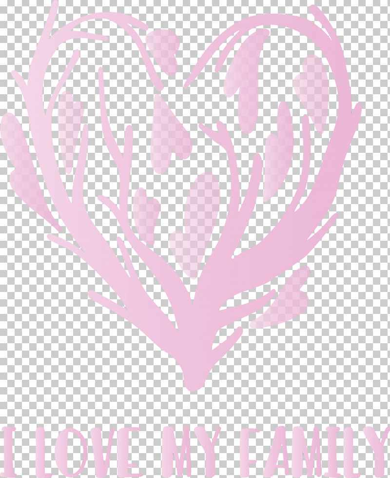 Pink Heart Font Love Plant PNG, Clipart, Family Day, Heart, I Love Family, Logo, Love Free PNG Download