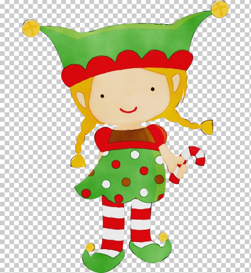 Christmas Elf PNG, Clipart, Cartoon, Christmas Elf, Paint, Watercolor, Wet Ink Free PNG Download