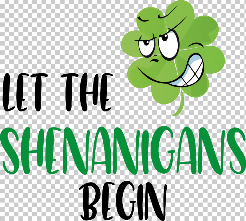 Shenanigans Patricks Day Saint Patrick PNG, Clipart, Cartoon, Flower, Green, Leaf, Logo Free PNG Download