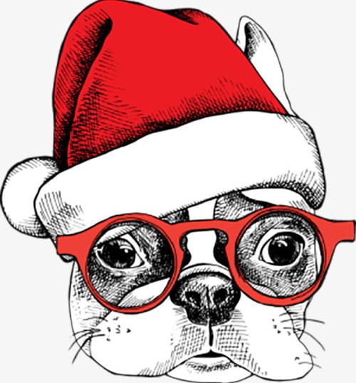 Celebrate Christmas Glasses Dog PNG, Clipart, Animal, Cartoon, Celebrate, Celebrate Clipart, Christmas Free PNG Download