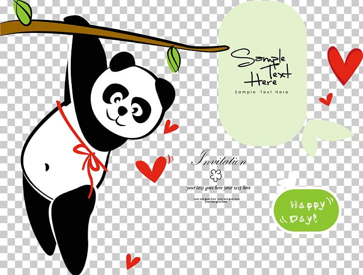 Giant Panda Bear Illustration PNG, Clipart, Animal, Animals, Baby Panda, Bear, Branches Free PNG Download