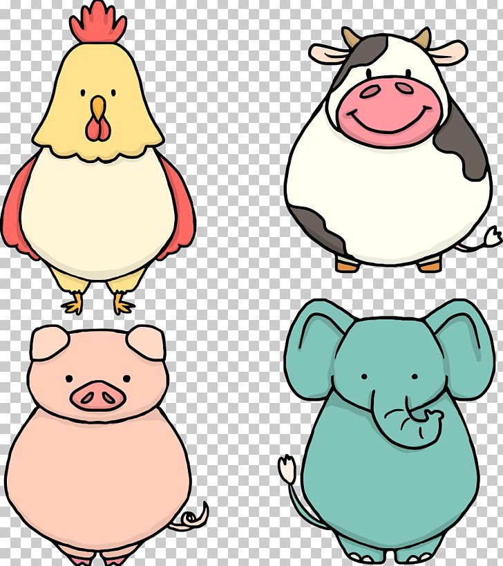 Cattle Domestic Pig Euclidean PNG, Clipart, Animal, Animals, Animation, Artwork, Cartoon Free PNG Download