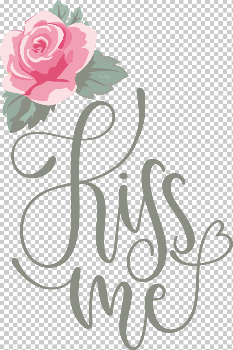 Kiss Me Valentines Day Valentine PNG, Clipart, Cut Flowers, Floral Design, Flower, Kiss Me, Logo Free PNG Download
