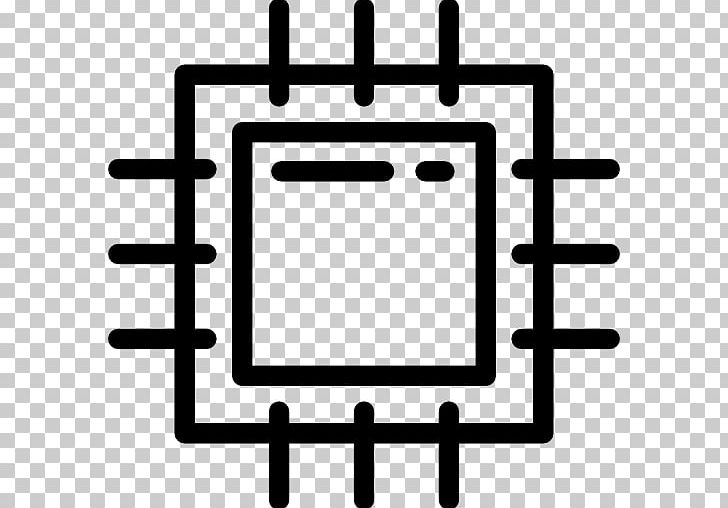 Computer Icons Integrated Circuits & Chips Central Processing Unit PNG, Clipart, Angle, Area, Black And White, Central Processing Unit, Computer Free PNG Download