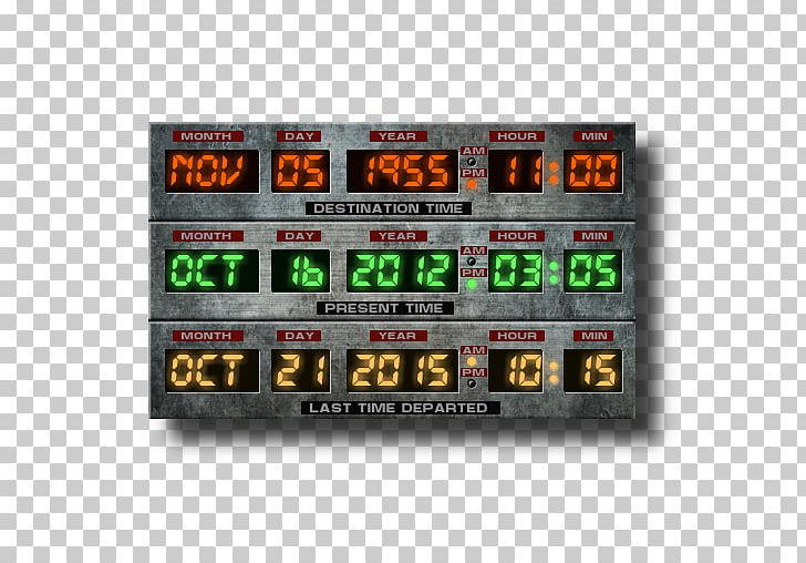 Back To The Future DeLorean Time Machine Display Device Software Widget Android PNG, Clipart, Android, Back In Time, Back To The Future, Brand, Dashboard Free PNG Download