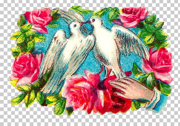 Floral Design Columbidae Bird PNG, Clipart, Animals, Antique, Art, Beak, Bird Free PNG Download