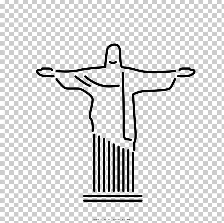 Christ The Redeemer Drawing Coloring Book Line Art PNG, Clipart, Angle, Area, Art, Artwork, Black And White Free PNG Download