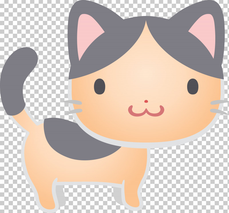 Cartoon Nose Snout Whiskers Cat PNG, Clipart, Cartoon, Cat, Fawn, Kitten, Nose Free PNG Download
