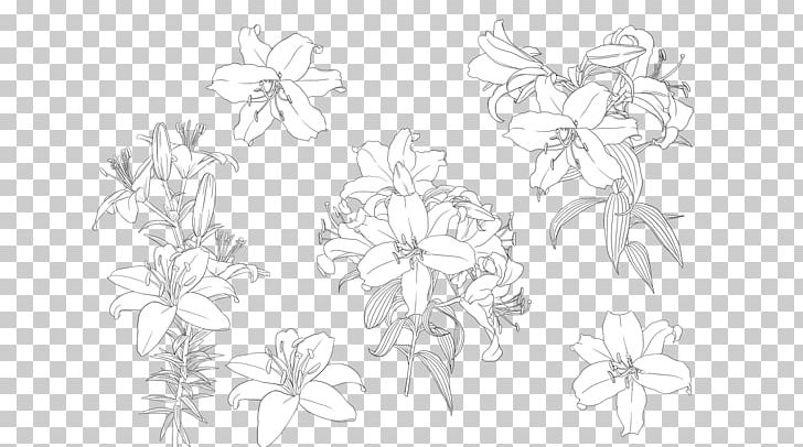 Floral Design Flower PNG, Clipart, Area, Art, Artwork, Black, Black And White Free PNG Download