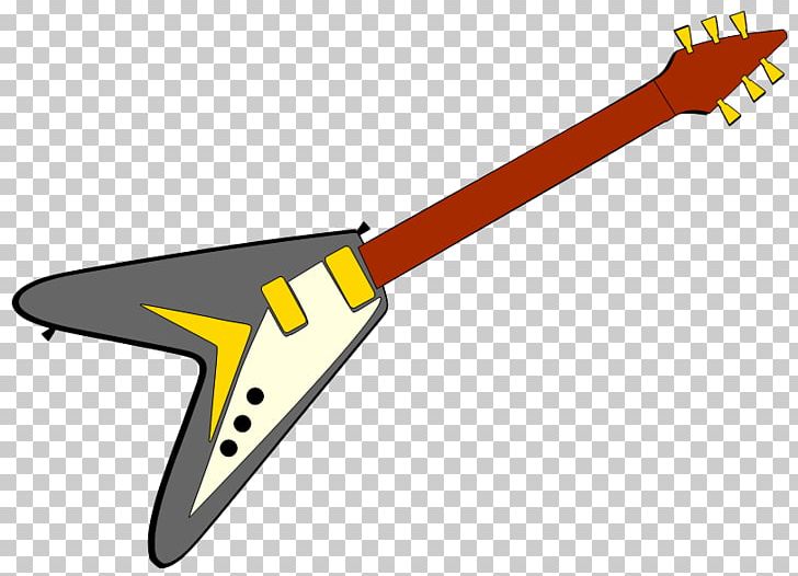 Electric Guitar Gibson Flying V PNG, Clipart, Acoustic Guitar, Angle, Bass Guitar, Black And White, Classical Guitar Free PNG Download
