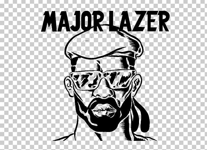 Major Lazer Lean On Music Producer Electronic Dance Music PNG, Clipart, Black And White, Cartoon, Disc Jockey, Face, Fictional Character Free PNG Download