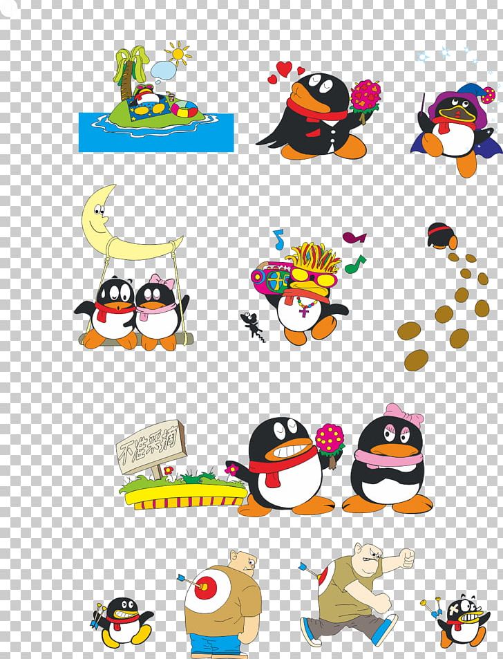 Penguin Tencent QQ Icon PNG, Clipart, Area, Avatar, Bird, Cartoon, Cartoon Qq Avatar Free PNG Download