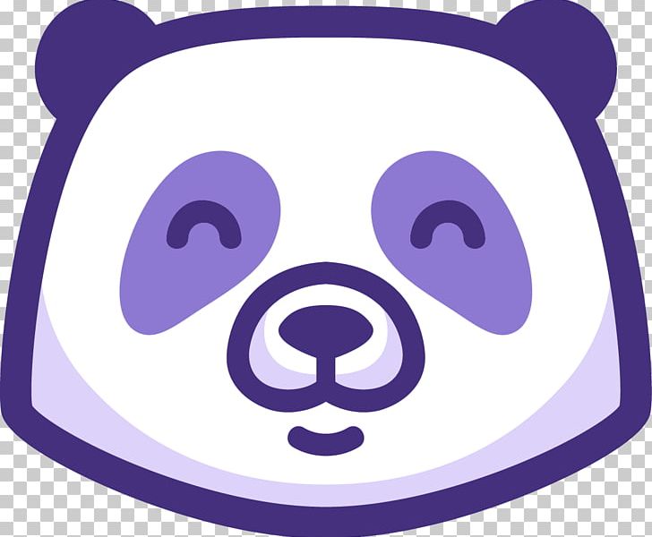 Giant Panda Bear Purple Panda Digital Logo PNG, Clipart, Animal Material, Animals, Area, Avatars, Avatar Vector Free PNG Download