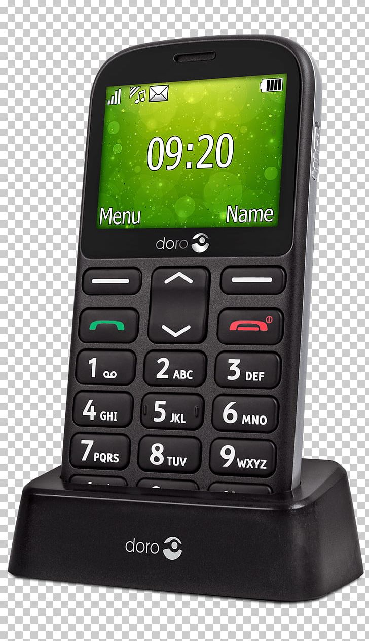 Doro 1360 Dual SIM Black Mobile Phone For Seniors Telephone Smartphone PNG, Clipart, Answering Machine, Caller Id, Cellular Network, Electronic Device, Electronics Free PNG Download