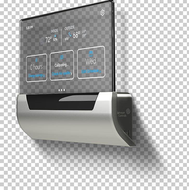 Johnson Controls Glass Smart Thermostat Building Automation PNG, Clipart, Building, Building Automation, Electronics, Electronics Accessory, Energy Conservation Free PNG Download