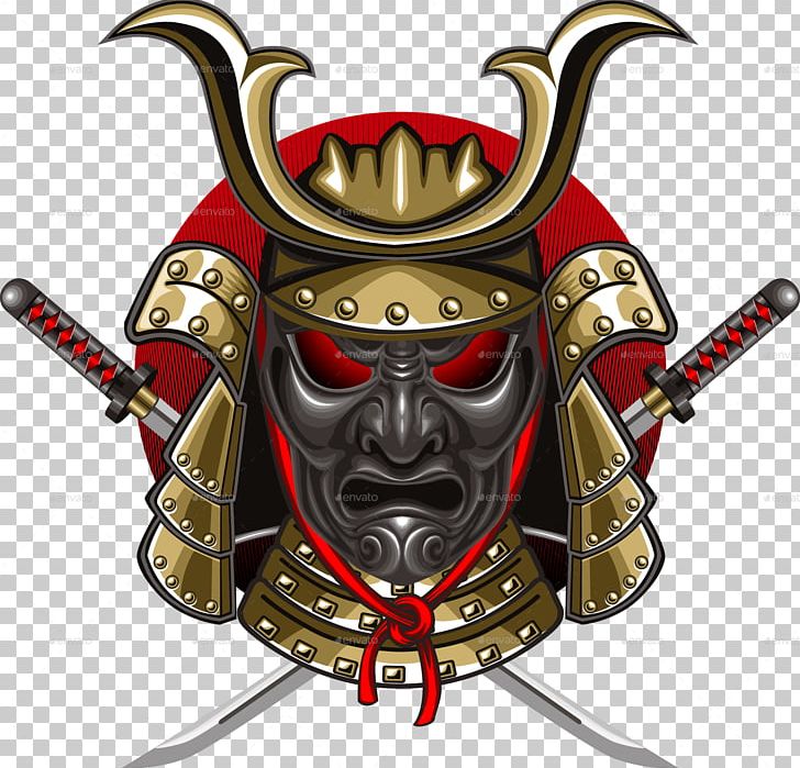 T-shirt Samurai Mask Katana Decal PNG, Clipart, Decal, Fantasy, Istock, Japanese Armour, Kabuto Free PNG Download