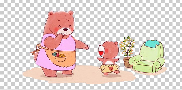 Bear Cartoon Illustration PNG, Clipart, Animals, Balloon Cartoon, Bear, Boy Cartoon, Cartoon Couple Free PNG Download