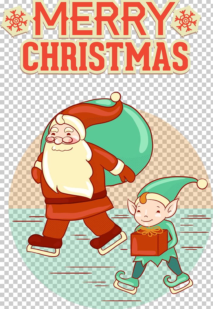 Santa Claus Christmas Gift PNG, Clipart, Cartoon, Christmas Decoration, Christmas Frame, Christmas Lights, Fictional Character Free PNG Download