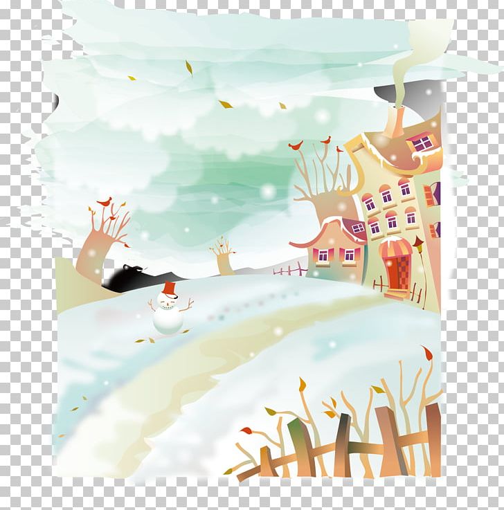 Snow Winter Watercolor Painting PNG, Clipart, Computer Wallpaper, Encapsulated Postscript, Happy Birthday Vector Images, Paint, Romantic Watercolor Flowers Free PNG Download