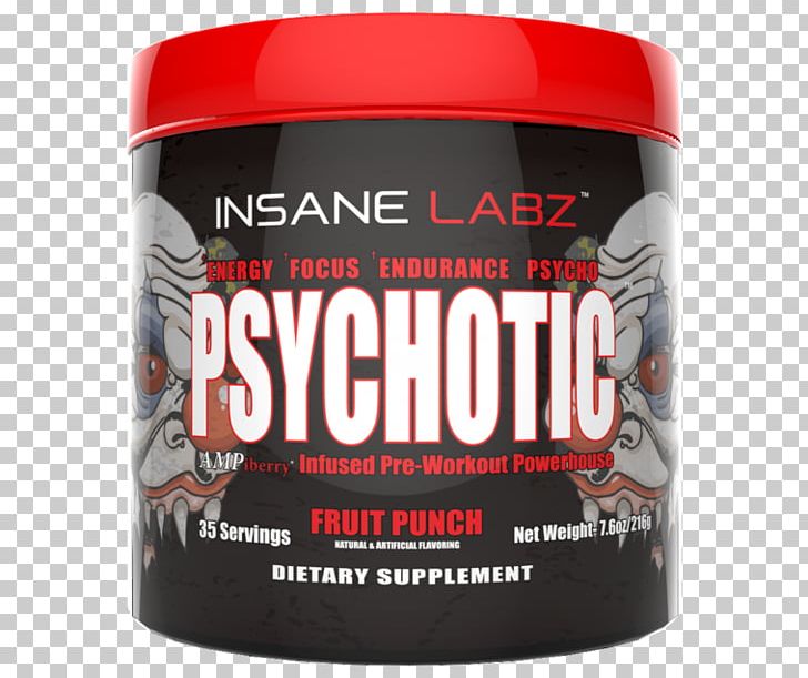 Dietary Supplement Psychosis Pre-workout Nutrition Insanity PNG, Clipart, Brand, Dietary Supplement, Dose, Fruit, Fruit Punch Free PNG Download