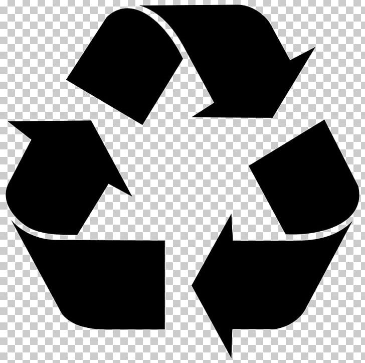 Recycling Symbol Rubbish Bins & Waste Paper Baskets PNG, Clipart, Angle, Black, Black And White, Circle, Logo Free PNG Download