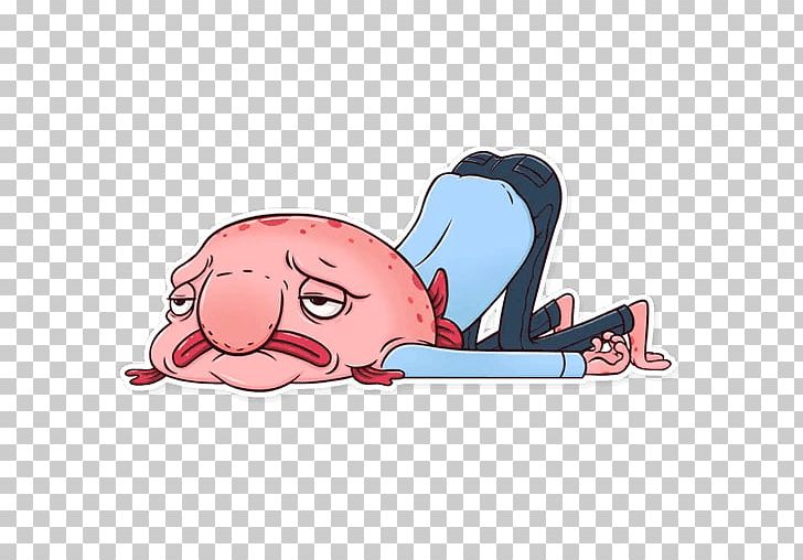 Sticker Telegram Blobfish VK PNG, Clipart, Arm, Blobfish, Cartoon, Character, Ear Free PNG Download