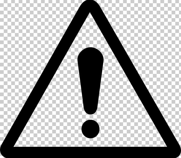 Exclamation Mark Interjection Warning Sign PNG, Clipart, Angle, Area, Black And White, Computer Icons, Line Free PNG Download