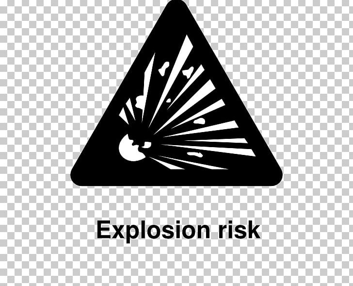 Explosive Material Explosion Sign Hazard PNG, Clipart, Angle, Black And White, Brand, Combustibility And Flammability, Explosion Free PNG Download