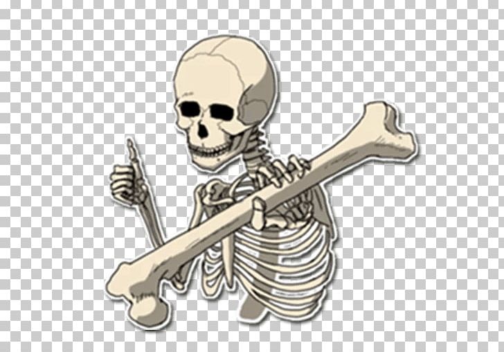 Skeleton Telegram Bone Sticker LINE PNG, Clipart, Bone, Fantasy, Line, Skeleton, Skype Free PNG Download