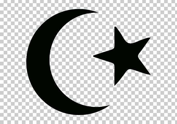 Star And Crescent Symbols Of Islam PNG, Clipart, Artwork, Black, Black And White, Circle, Crescent Free PNG Download