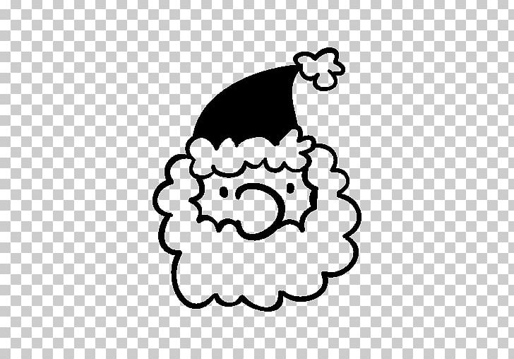 Santa Claus Computer Icons Christmas Père Noël PNG, Clipart, Area, Art, Black, Black And White, Carnivoran Free PNG Download