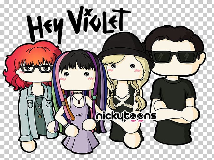 Drawing Fan Art Hey Violet PNG, Clipart, Anime, Art, Artist, Black Hair, Cartoon Free PNG Download