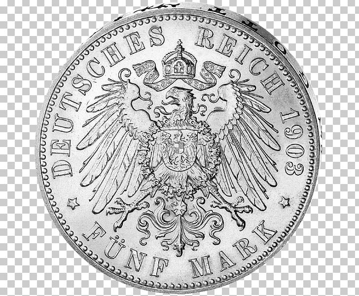 German Empire Kingdom Of Prussia Saxony Coin Saxe-Meiningen PNG, Clipart, 50 Fen Coins, Badge, Black And White, Circle, Coin Free PNG Download