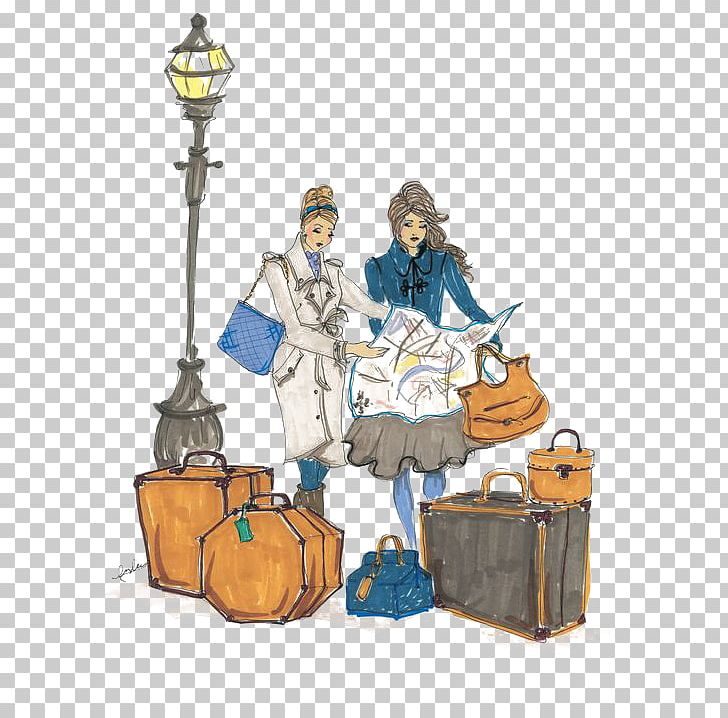 Drawing Travel Girl Fashion Illustration PNG, Clipart, Anime Girl, Art, Baby Girl, Cartoon, Drawing Free PNG Download