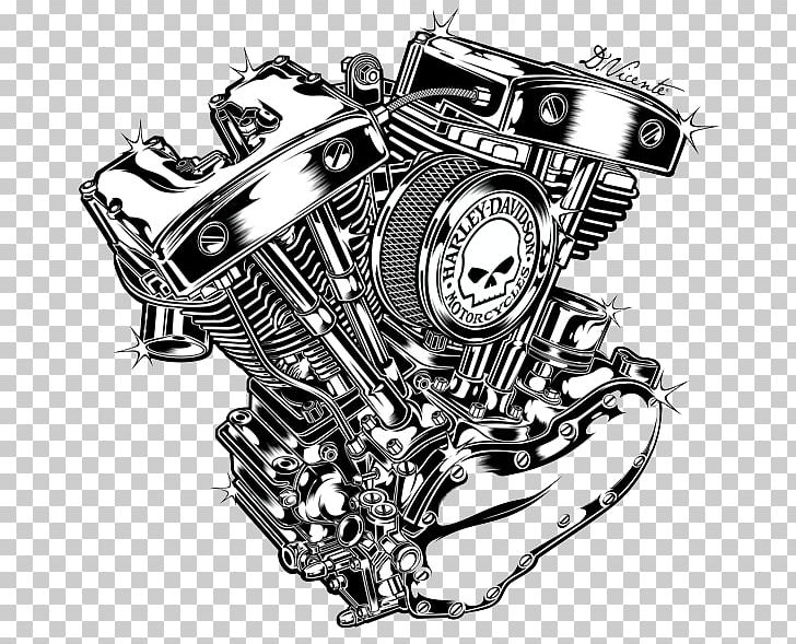 Motorcycle Engine V-twin Engine Harley-Davidson PNG, Clipart, Auto Part, Background Black, Black, Black Hair, Black White Free PNG Download