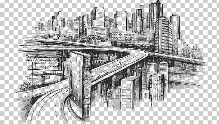 Drawing Building Architecture Sketch PNG, Clipart, Architectural Style, Artwork, Black And White, Building Design, City Free PNG Download