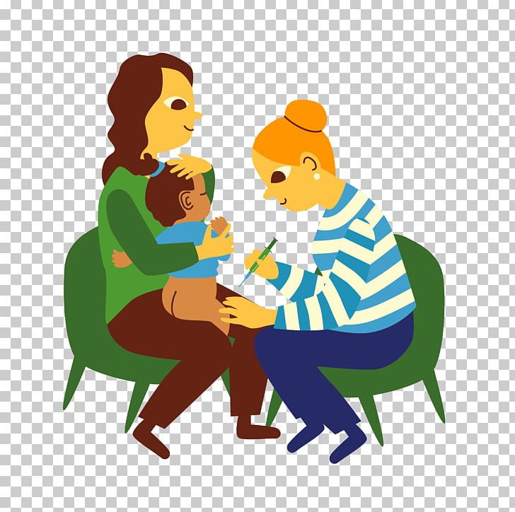 Vaccine Illustration Child Vaccination PNG, Clipart, Cartoon, Chickenpox, Child, Communication, Conversation Free PNG Download
